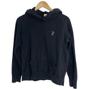 Uniqlo x kaws black peanuts hoodie long sleeve sweater size s comfy